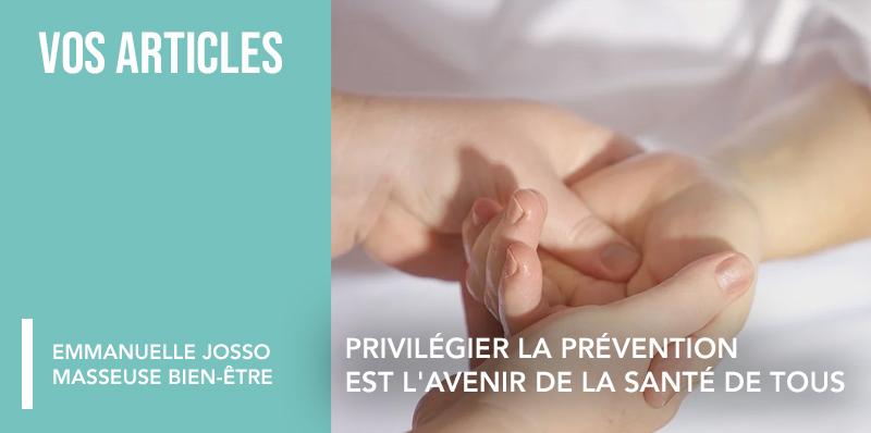 Privilégier la prévention est l'avenir de la santé de tous